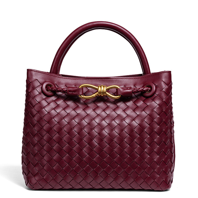 Woven Leather Tote Bag Brehn