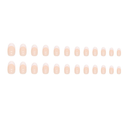 Stylische French Tip Acryl Nagelverlängerungen Brehn