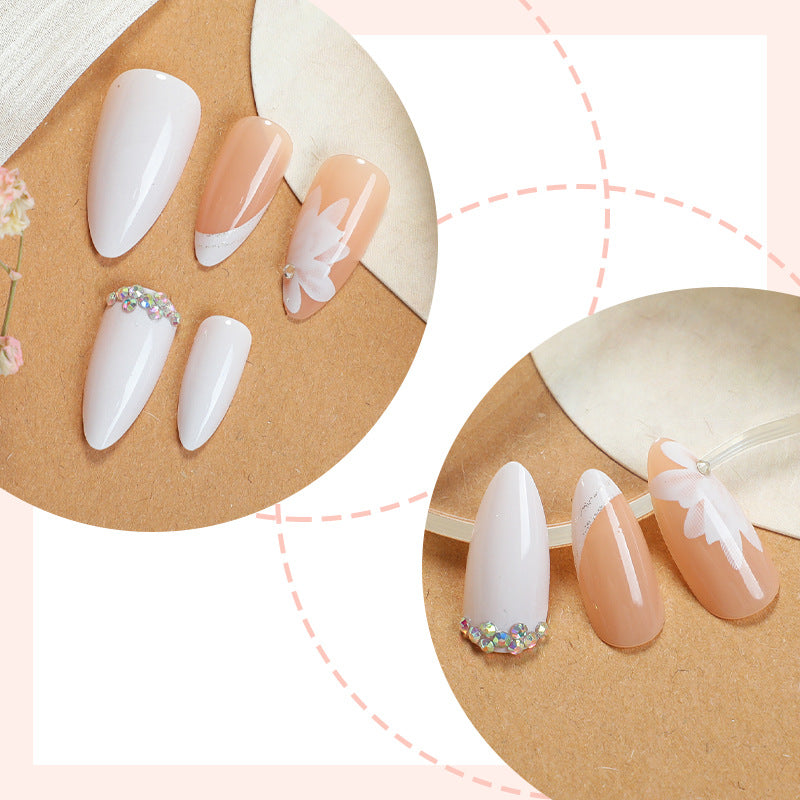 Premium Floral Designed Press-On Nail Set Brehn