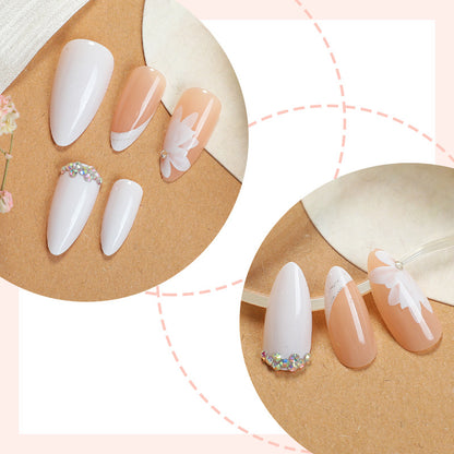 Premium Floral Designed Press-On Nail Set Brehn