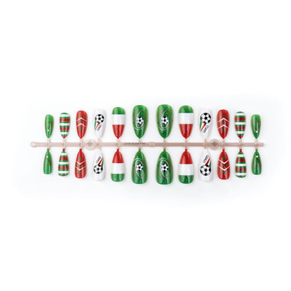 Sport-Themen Press-On Nail Art Set