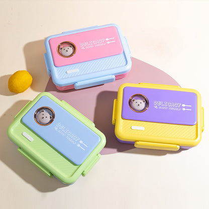 Multifunktionale Bento-Lunchbox mit süßem Tierdesign