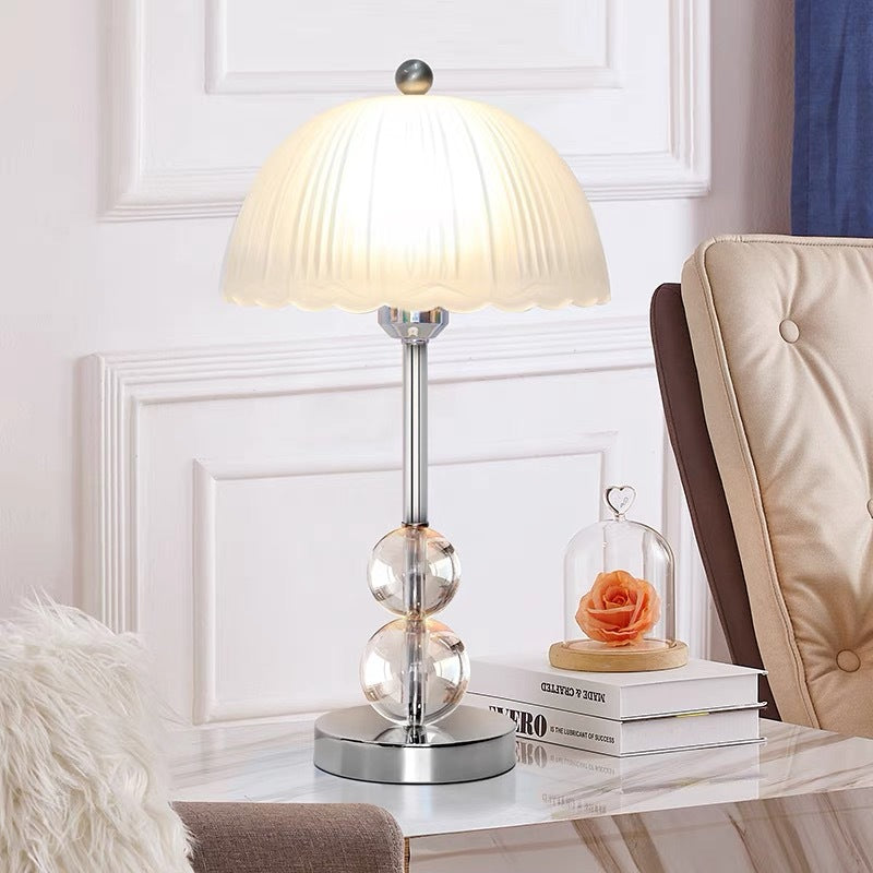 Zeitgenössische Glaslampenschirm Tischlampe