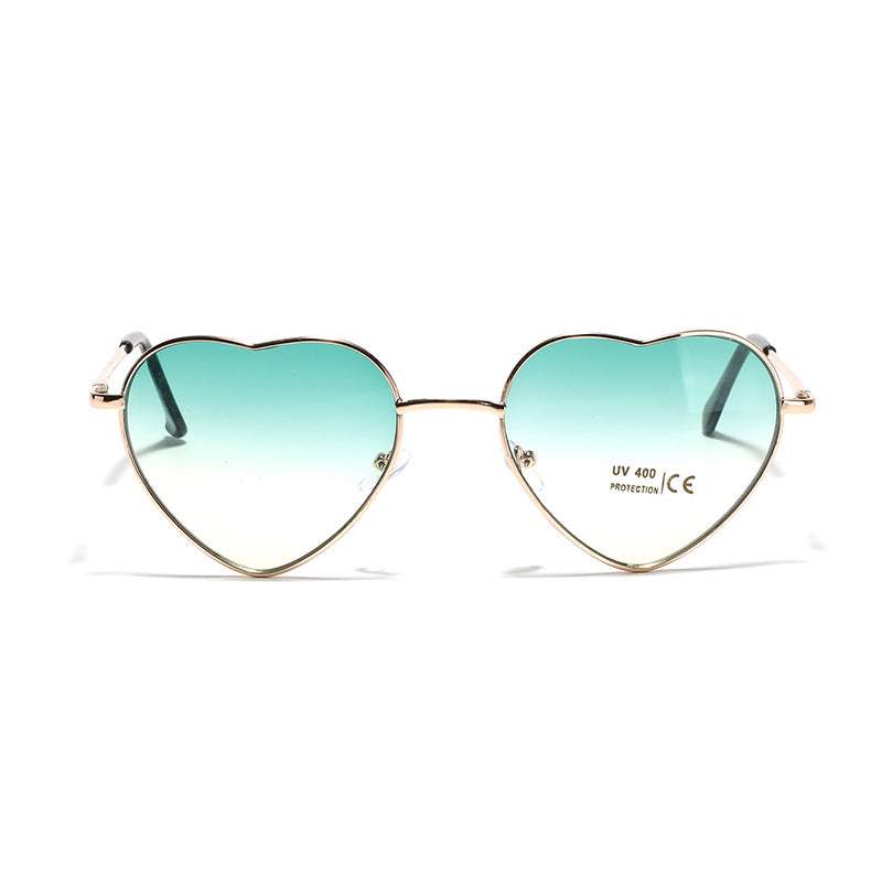 Damen Herzförmige Sonnenbrille mit UV-Schutz und filigranem Rahmen Brehn