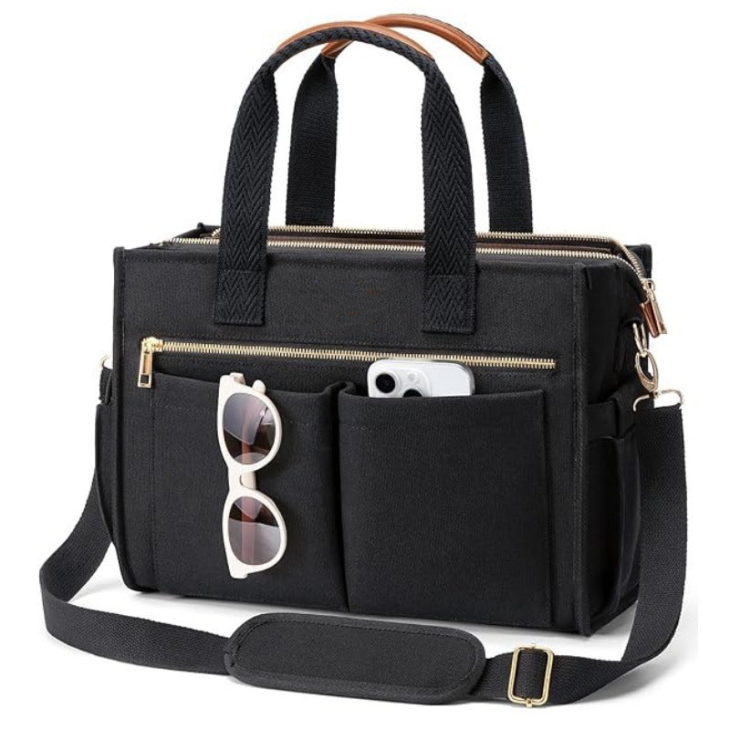 Elegante Handtasche mit Multiplem Fächersystem Brehn