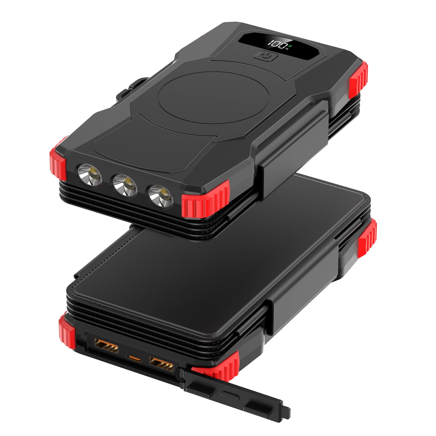 Hochleistungs-Solar-Powerbank mit Integrierter LED-Beleuchtung Brehn