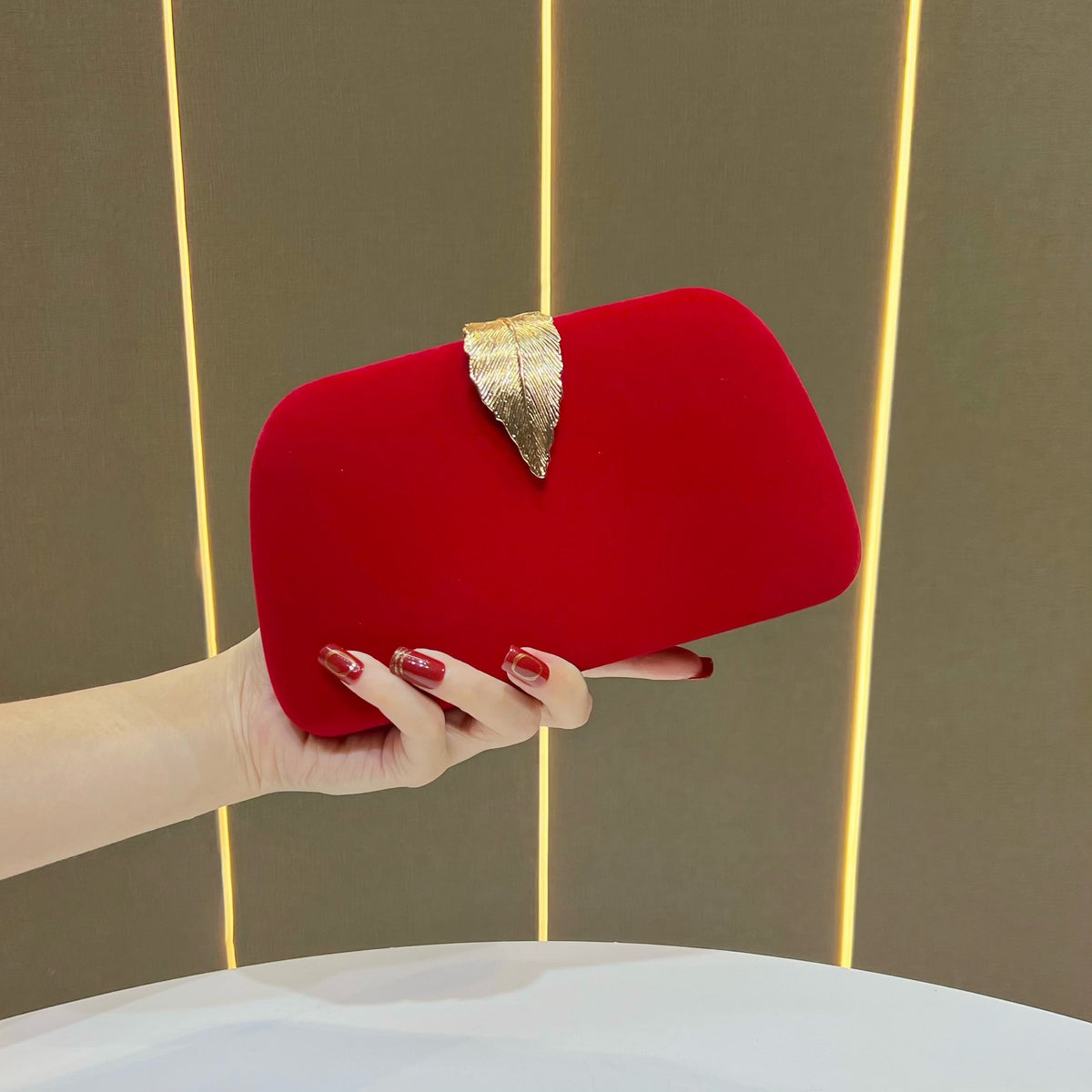 Elegante Samt Abend Clutch