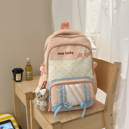 Stylischer multifunktionaler Rucksack mit niedlichen Charms Brehn