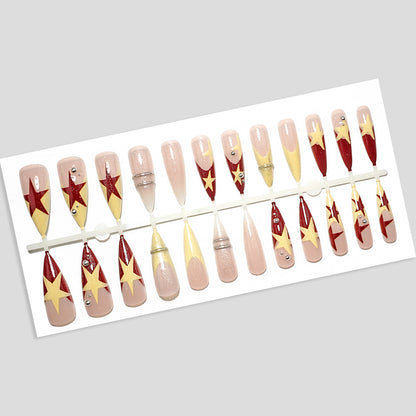Künstlerisches Press-On-Nagelset