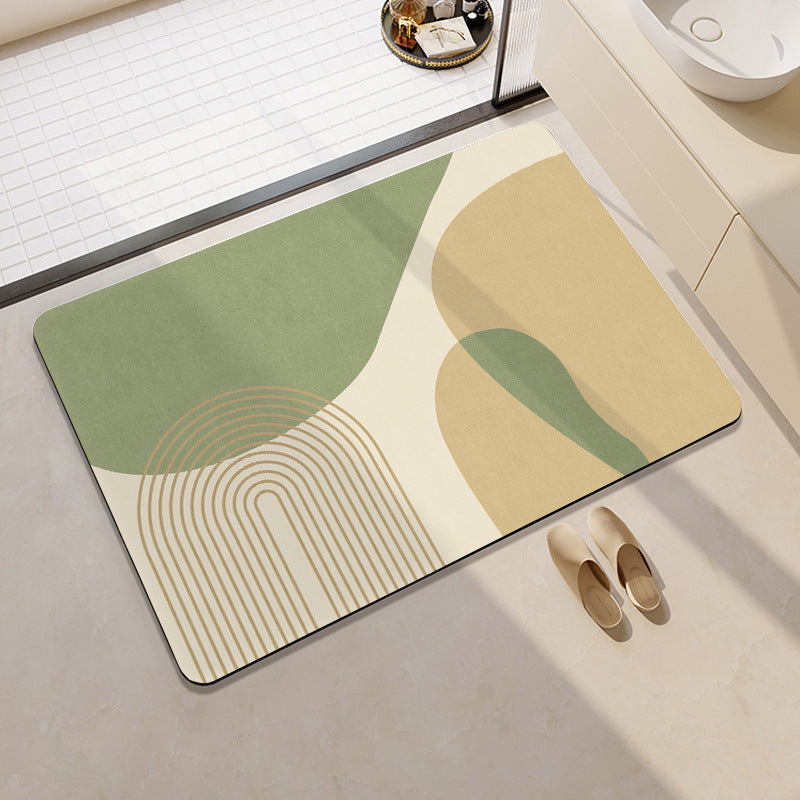 Abstract Muster Rutschfeste Badezimmermatte Brehn
