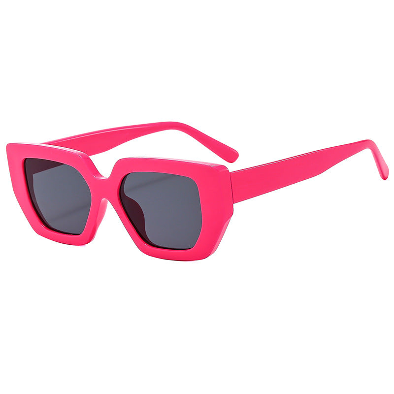 Damen moderne geometrische Sonnenbrille mit auffälligem Rahmen Brehn