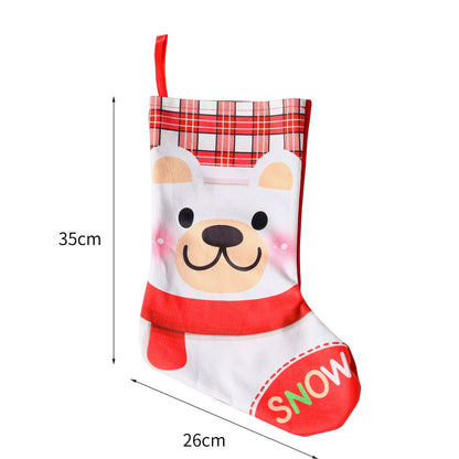 Weihnachtlich dekorative Socke