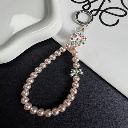Eleganter Perlen-Schlüsselanhänger Halter Brehn