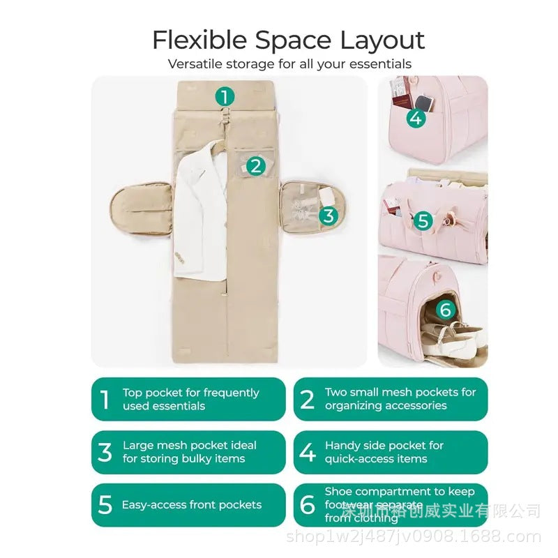 Professionelle Kleidungsreise Duffel Bag Brehn