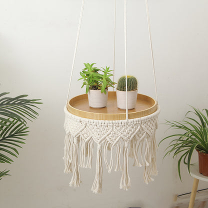 Macrame Hängender Pflanzenhalter mit dekorativer Fransen Brehn