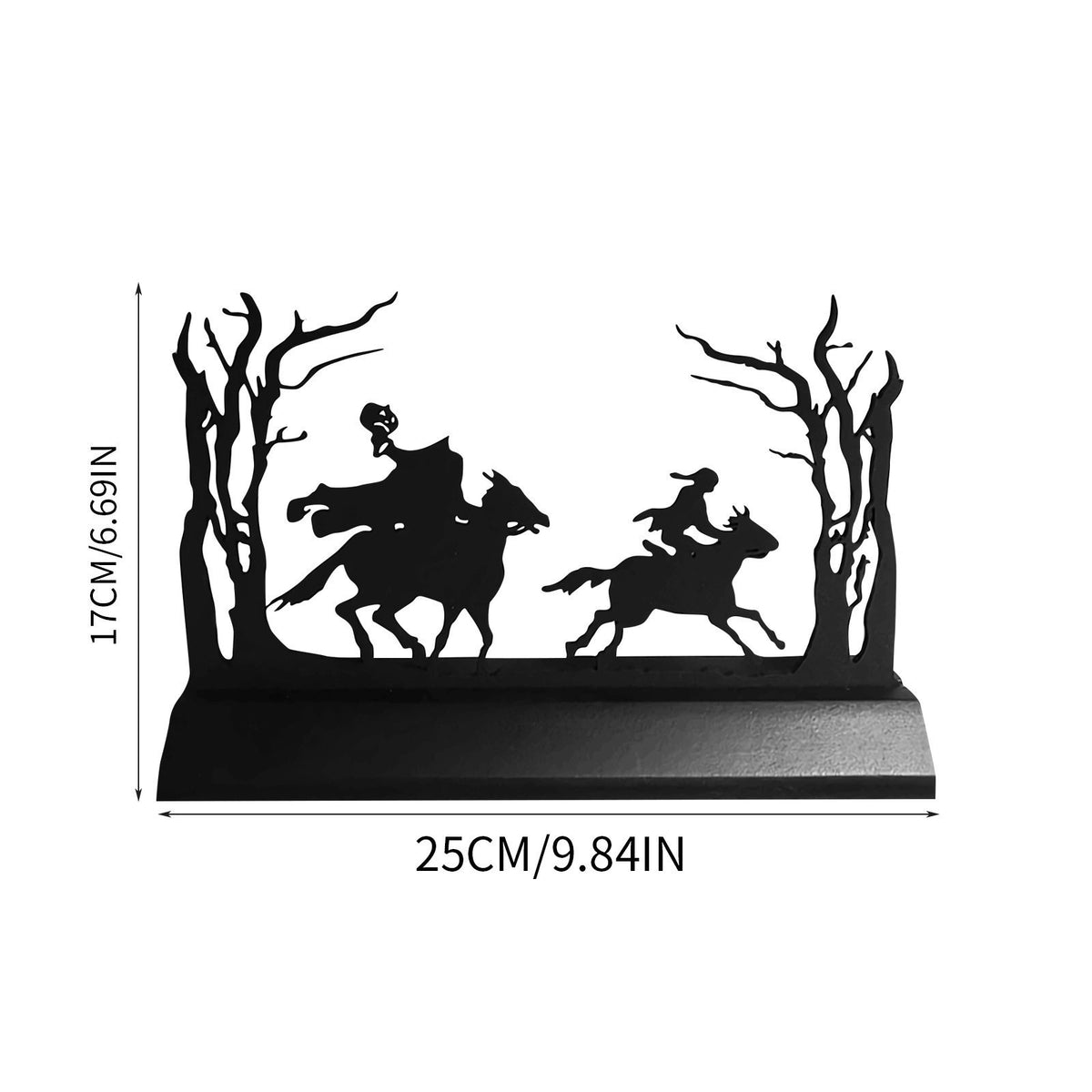 Dekoratives Metall-Silhouetten-Kunstwerk