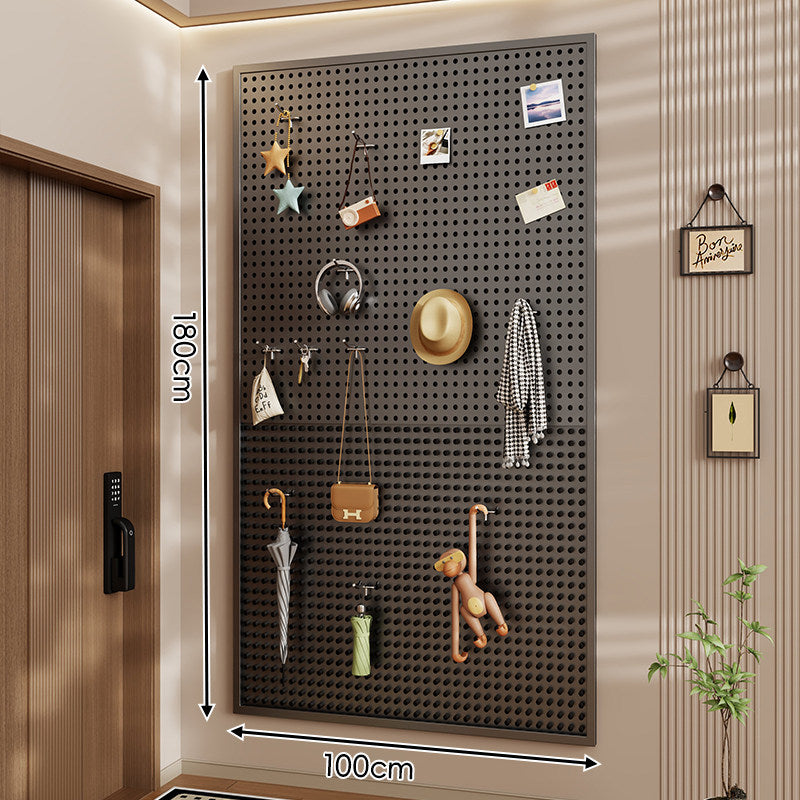 Wandanag perforiertes Lochboard-Organizer-Panel Großes Quadrat mit modularen Haken und Zubehör
