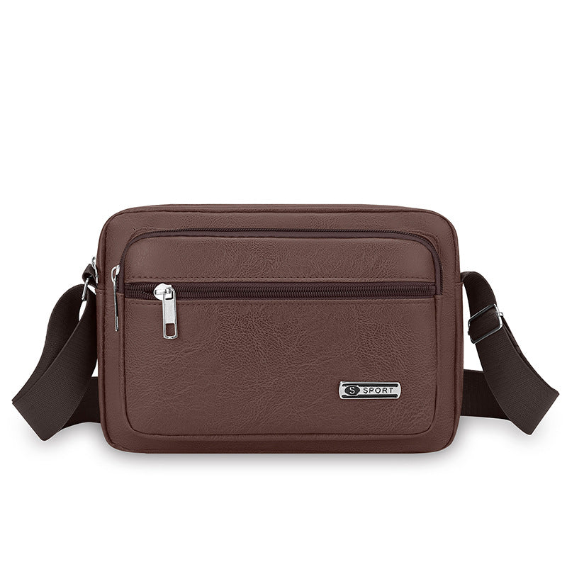 Premium Leder Messenger Bag Brehn