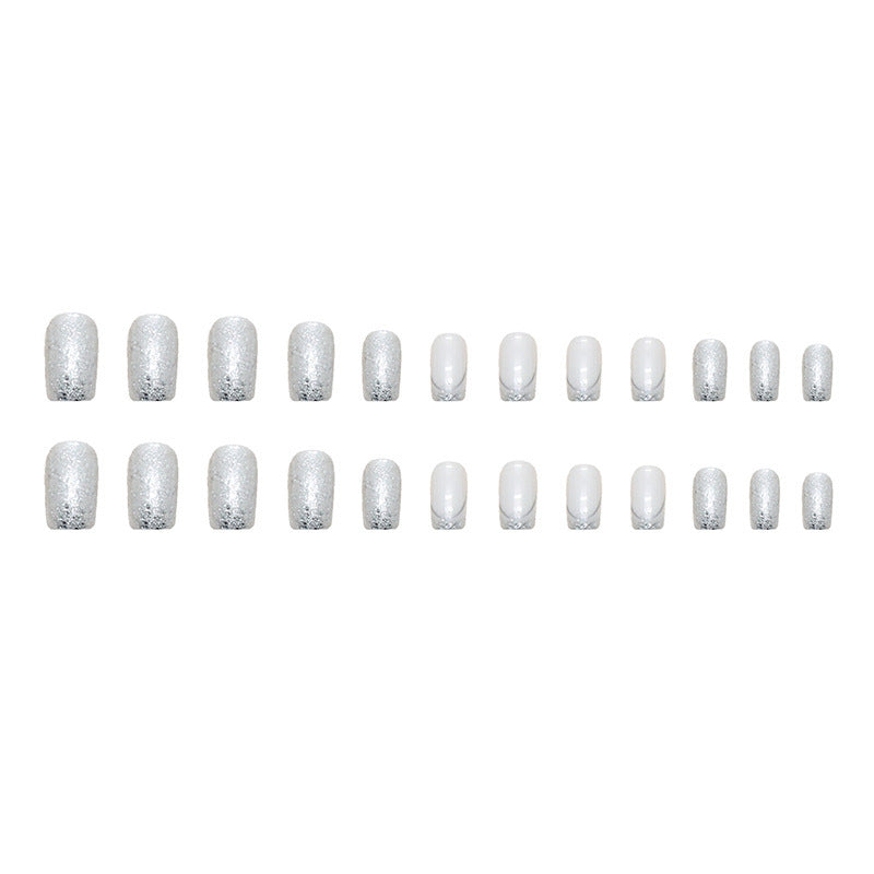 Elegante Kristallakzent Press-On Nagelspitzen Brehn