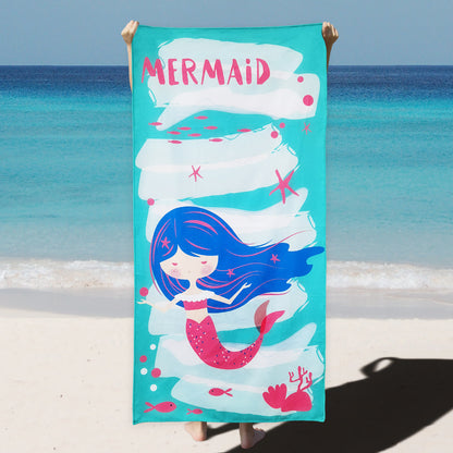 Strandtuch mit zauberhaftem Meerjungfrau-Design Brehn