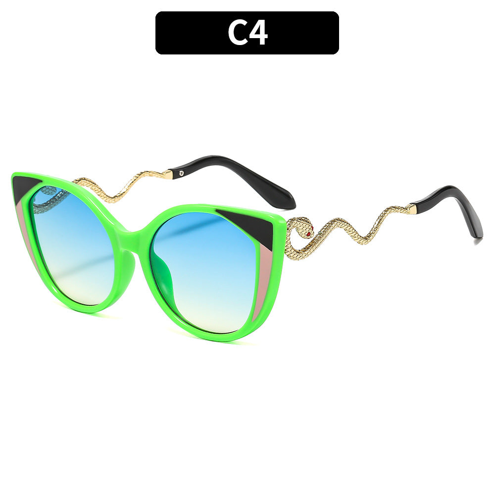 Künstlerische Katzenaugen-Sonnenbrille