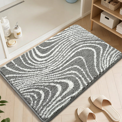 Abstract Wave Pattern Badmatte Brehn