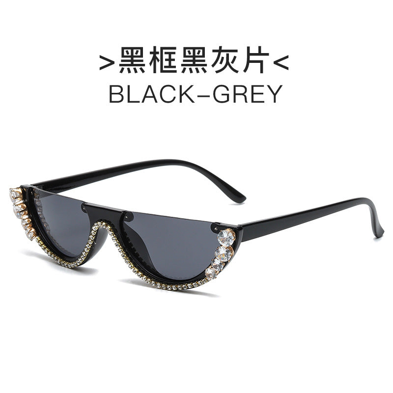 Damen Cat-Eye Sonnenbrille mit funkelnden Strassverzierungen Brehn