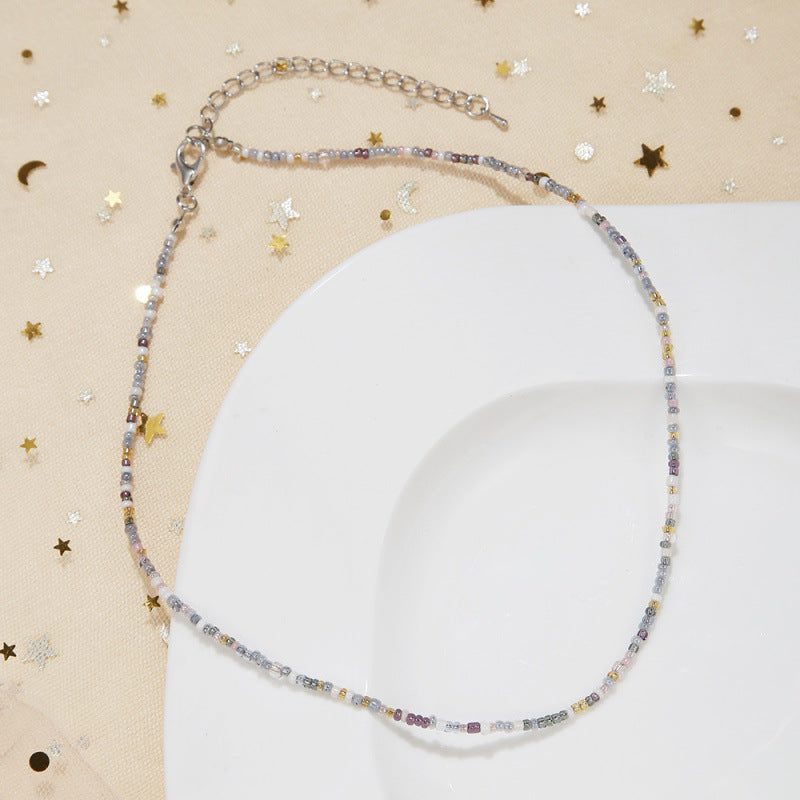 Handgefertigtes Perlen Choker Halsband Brehn