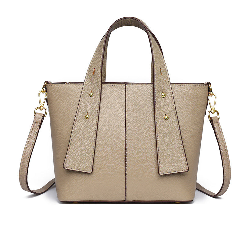 Texturiertes veganes Leder Mehrfach-Taschen Tote Brehn