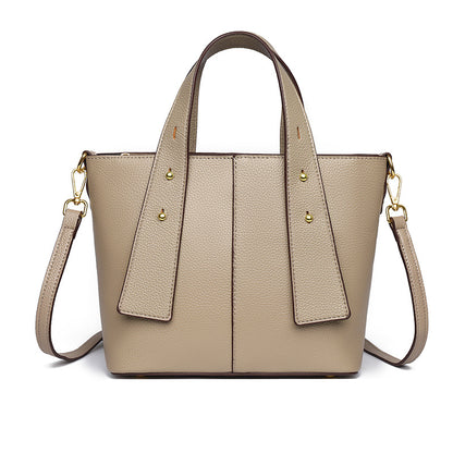 Texturiertes veganes Leder Mehrfach-Taschen Tote Brehn