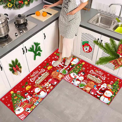 Festliche Weihnachtsküchenmatten-Set Brehn