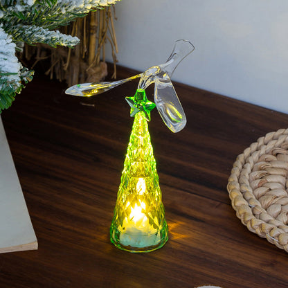 Elegante Glaskerze mit LED Beleuchtung
