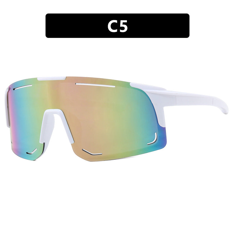 Damen sportliche Sonnenbrille mit integriertem UV-Schutz und großem Sichtfeld Brehn