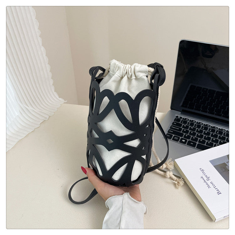 WoElegant gemusterte Kordelzugtasche Brehn