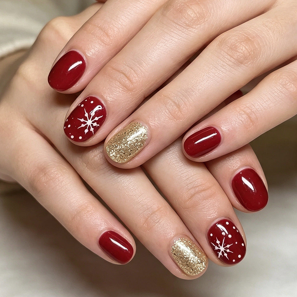 Winter-Themen Gel-Nagelkunst Set Brehn