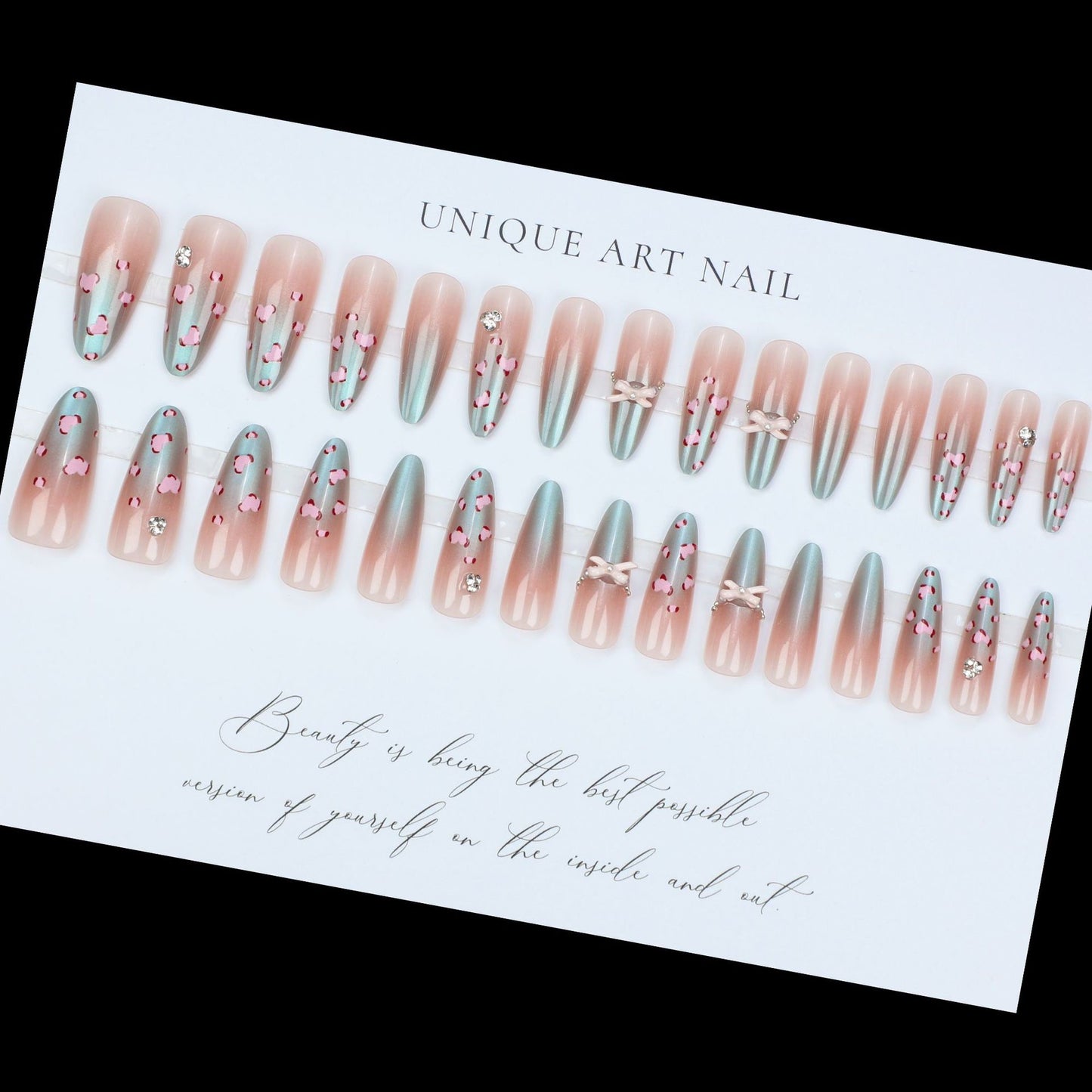 Künstlerische dekorative Press-On-Nagelspitzen Brehn