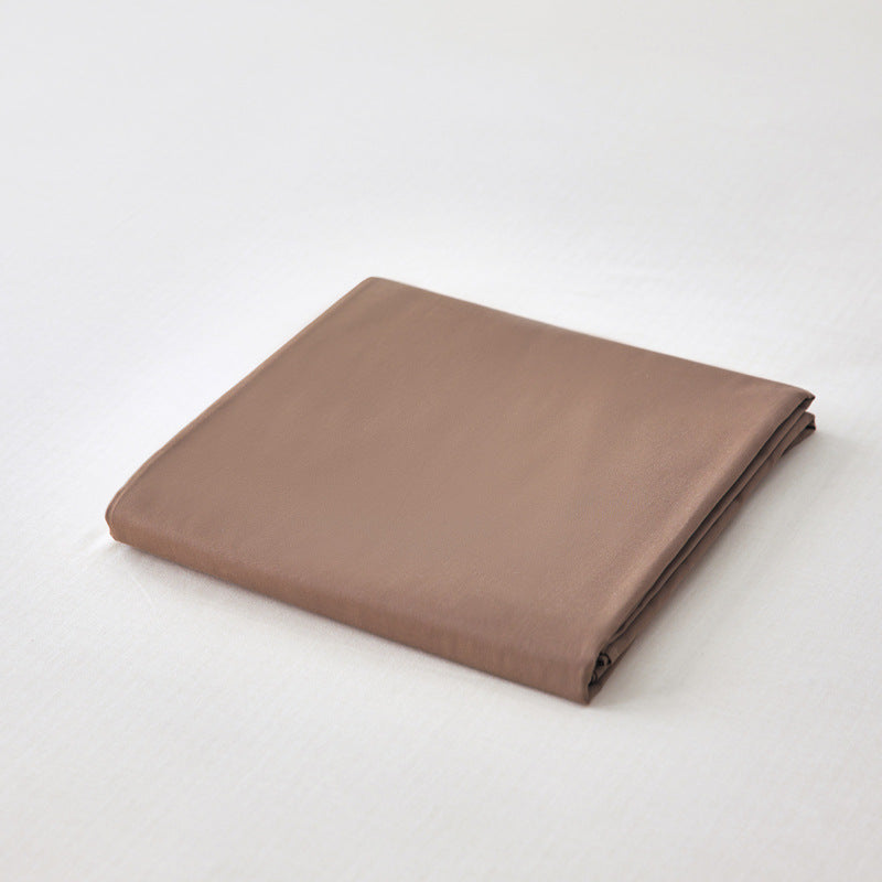 Luxuriöses gebürstetes Baumwoll-Flachbettlaken mit atmungsaktivem Perkal-Gewebe