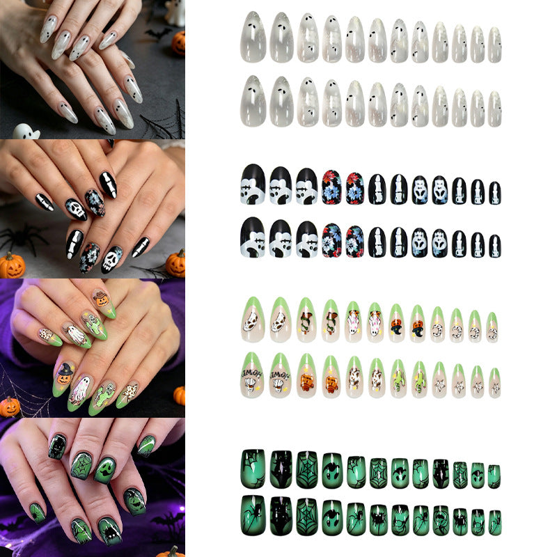 Halloween Kunstnagelset mit kreativen und verspielten Motivdesigns Brehn