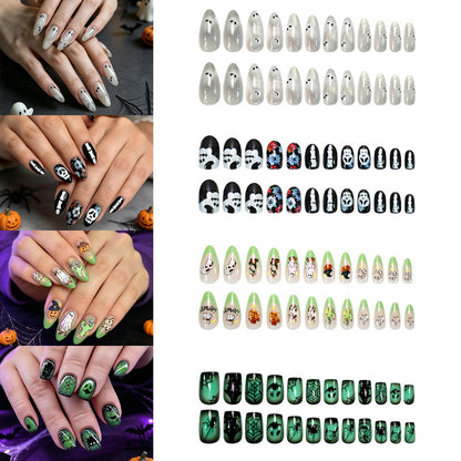 Halloween Kunstnagelset mit kreativen und verspielten Motivdesigns Brehn