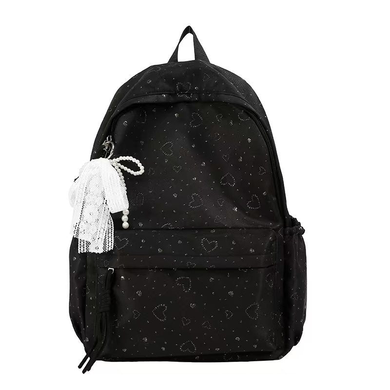 Rucksack mit Verspieltem Herzmotiv und Praktischen Fächern Brehn