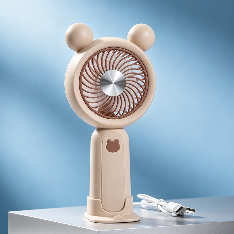 Damen Tragbarer Handventilator im süßen Bärenmotiv Brehn