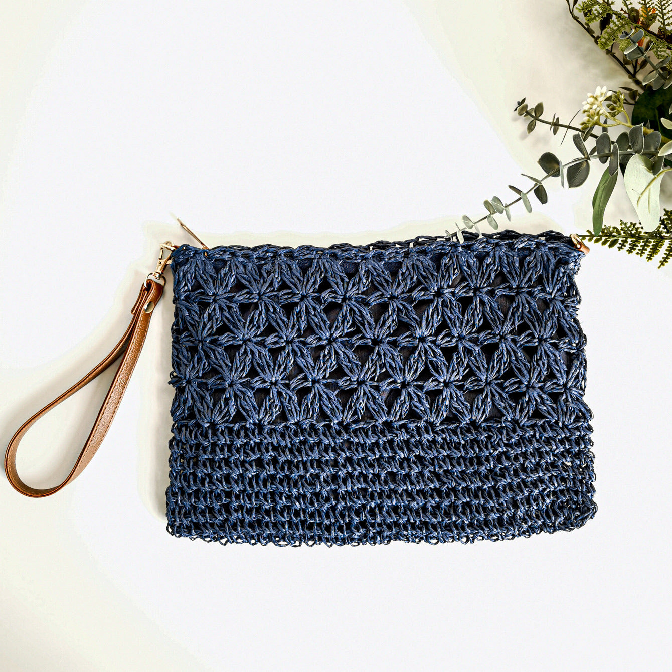 Handgefertigte Makramee Clutch Brehn