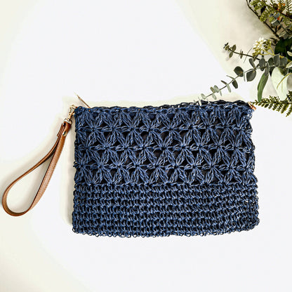 Handgefertigte Makramee Clutch Brehn