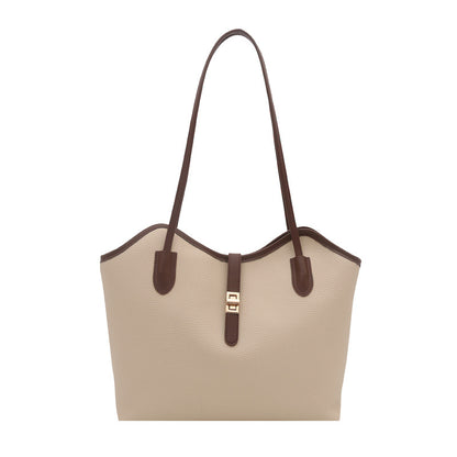 Elegante Strukturierte Leder Tote Bag