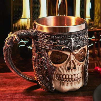 Bierkrug mit Totenkopf-Design Brehn