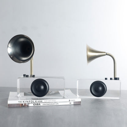 Vintage-inspirierter Bluetooth-Grammophon-Lautsprecher