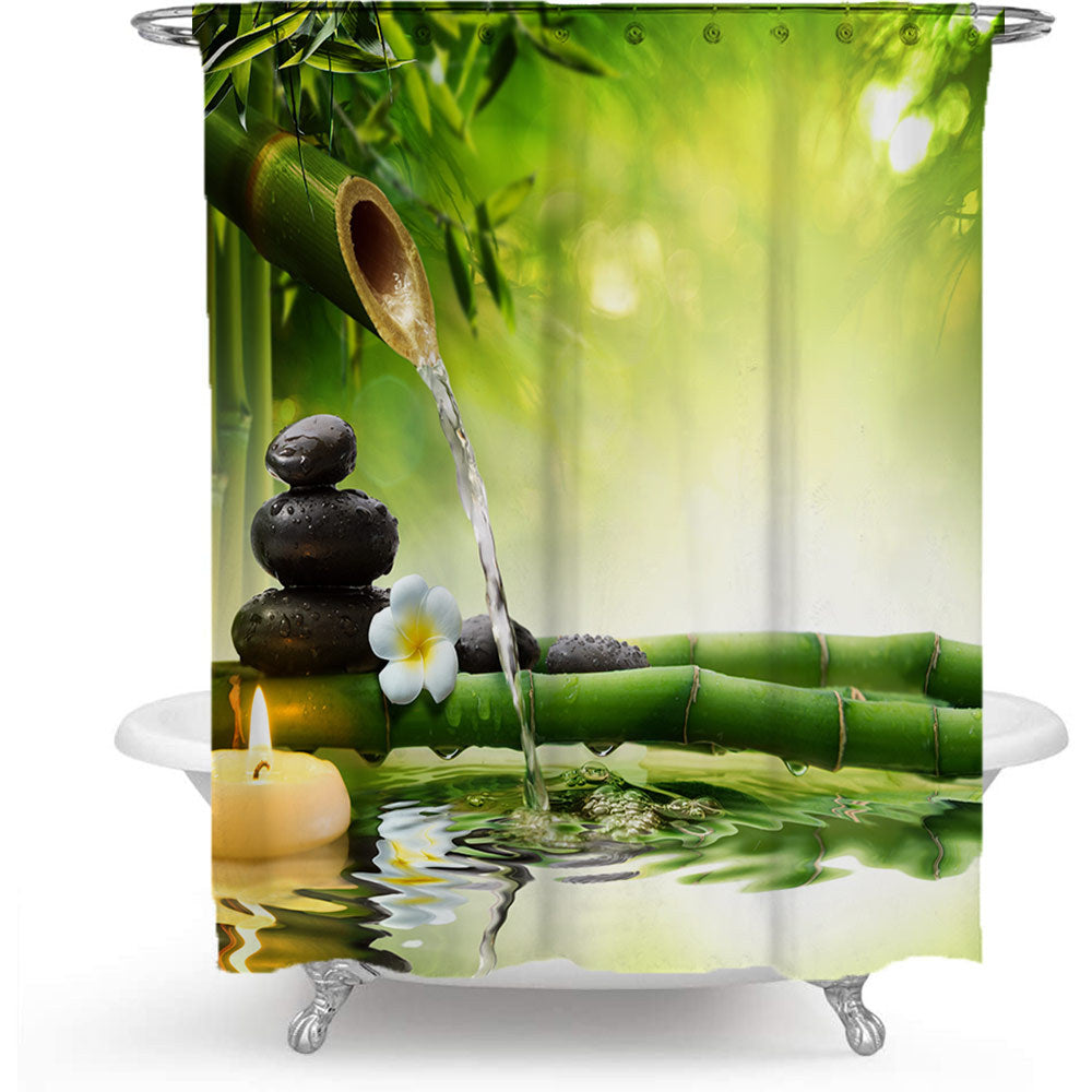 Tranquil Zen Natur Duschvorhang Brehn