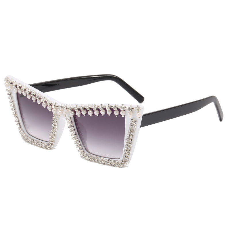 Damen Glamouröse Designer-Sonnenbrille mit funkelndem Rahmen Brehn