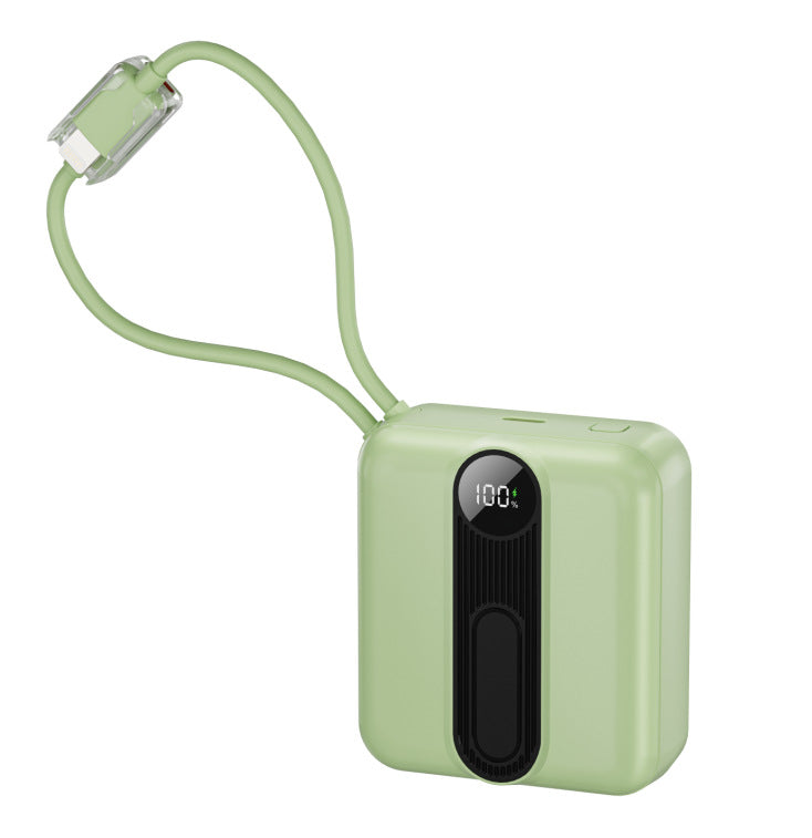 Tragbare Powerbank mit Integrierten Schnellladekabeln und Digitaler Ladestandanzeige Brehn