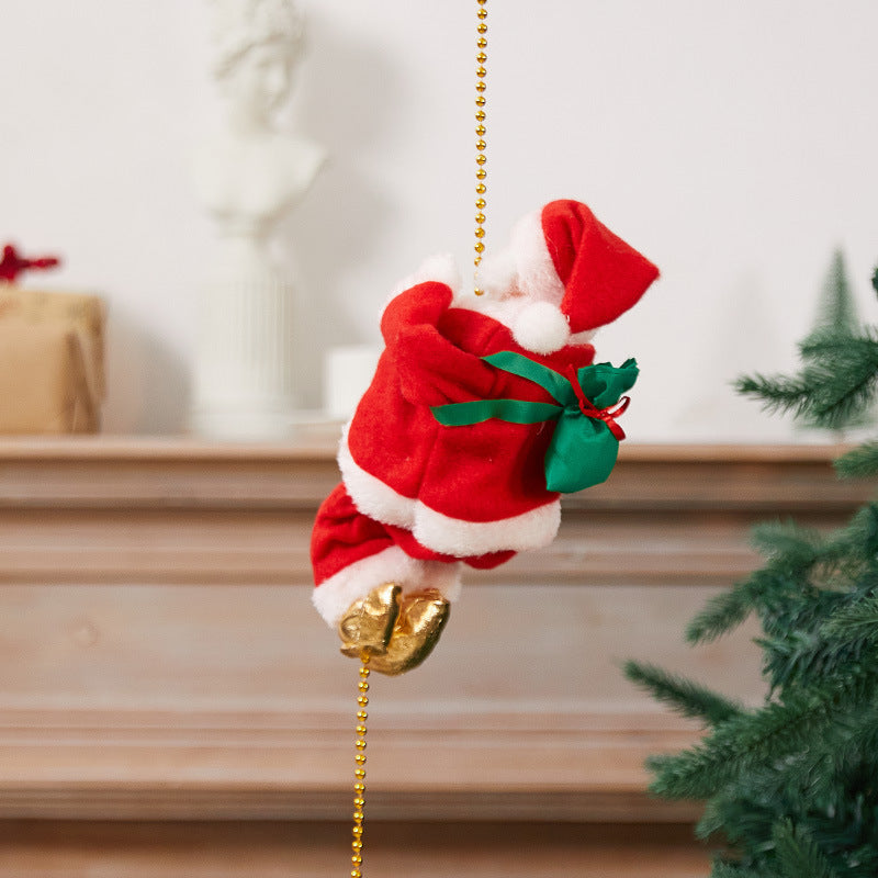 Niedliche Weihnachtsmann-Kletterfigur Brehn